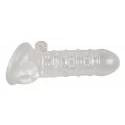 Nakładka na penisa Crystal Skin Reizhülle Vibro