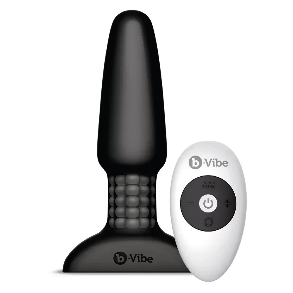 Luksusowy korek analny na pilota B-Vibe Vibro-Plug with Rotation - 03  5857930000 - SUPER CENA - Venus Sklep | Erotyczne Sny