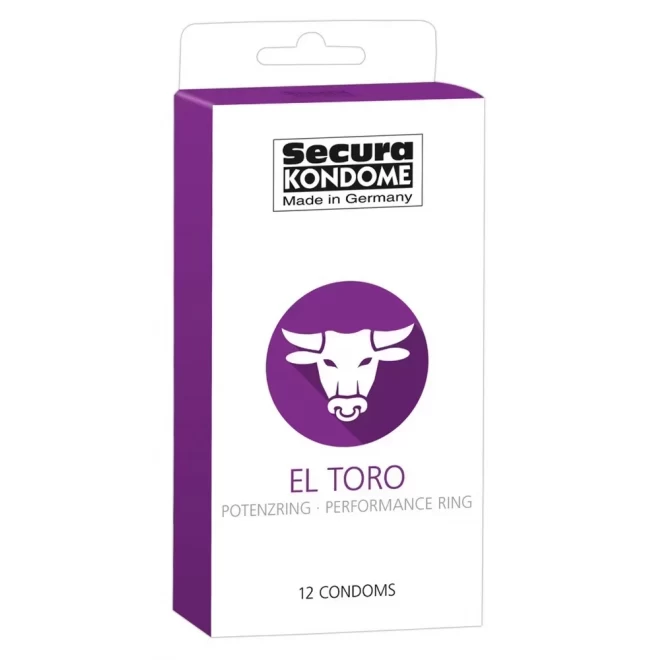 Prezerwatywy z ringiem erekcyjnym Secura El Toro 12er