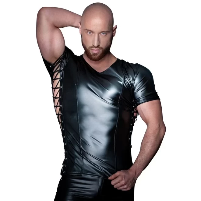 Koszulka męska - Herren shirt schnüre