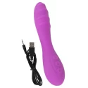 Rechargeable warming rippled v
