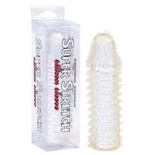 Super stretch. transparent silicone sleeve