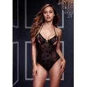 Koronkowe body z rozcięciami na biuście Lace Bodysuit with Bra Slits