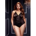 Koronkowe body z rozcięciami na biuście Lace Bodysuit with Bra Slits