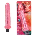 Gorący żelowy wibrator Slim jellies penis vibe - hot