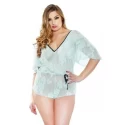 Krótki, koronkowy kombinezon Stretch Lace Romper (2 kolory)