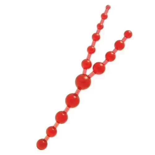Podwójne kulki analne Triple Anal Pleasure Beads - Clear