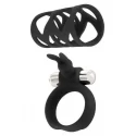 Nakładka stymulująca wibracjami Tickler Bunny Ring Set