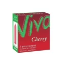 Czerwone prezerwatywy zapachowo-smakowe Viva Cherry 3 szt.