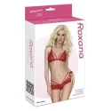 Ogniście czerwony zestaw Bra and string