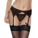 Przykuwający wzrok pas do pończoch Garter belt and string