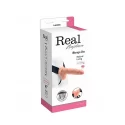 VIBRATORE STRAP ON CAVO REAL RAPTURE 8 FLESH WITH BALLS