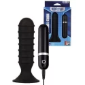 Korek z wibracjami Menzstuff ribbed torpedo vibr. 5inch blk / 10,6 cm