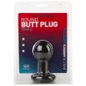 Silikonowo-żelowy korek analny Round Butt Plug Small (2 kolory)