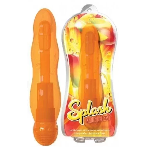 Żelowy zwariowany wibrator Vive - splash mango blast