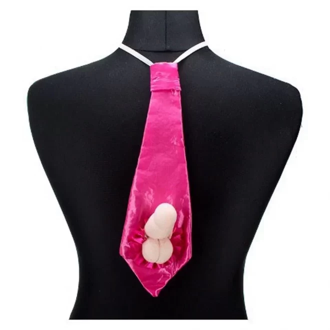 Krawat z pluszowym penisem