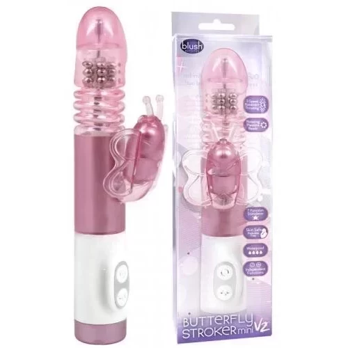 Wibratoz ze stymulującym motylkiem Luxe - Butterfly Stroker Mini V2