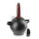 Piłka z wibratorem King Cock Vibrating Mini Sex Ball with 7" Dildo