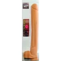 Dildo z jądrami Cock & balls suction flesh 40 cm. (thickest ? 5.8 cm.)