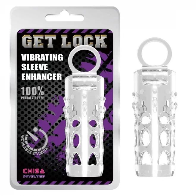 Vibrating sleeve enhancer-clear
