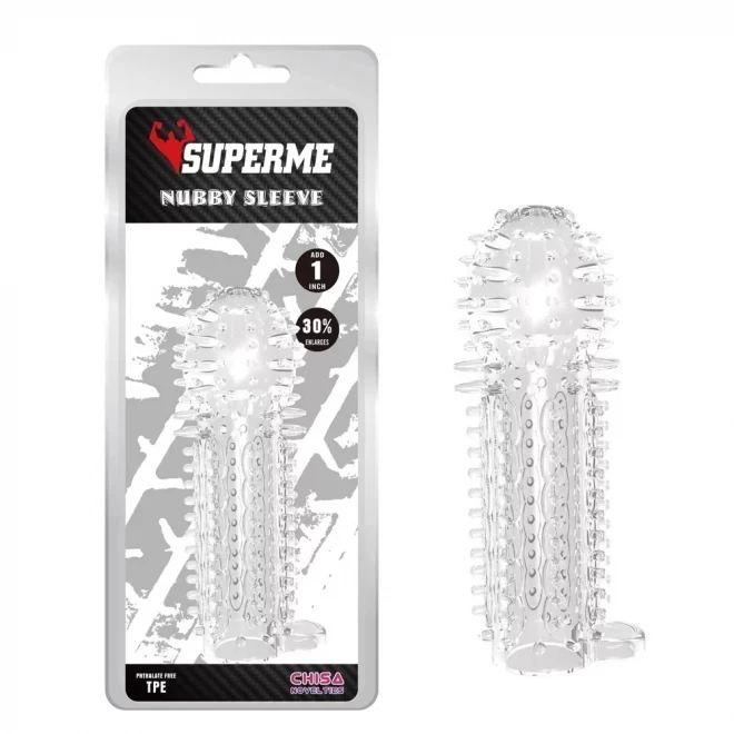 Nubby sleeve-clear