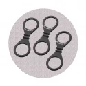 Xxdreamstoys silikonhandfessel schwarz (3er-pack)