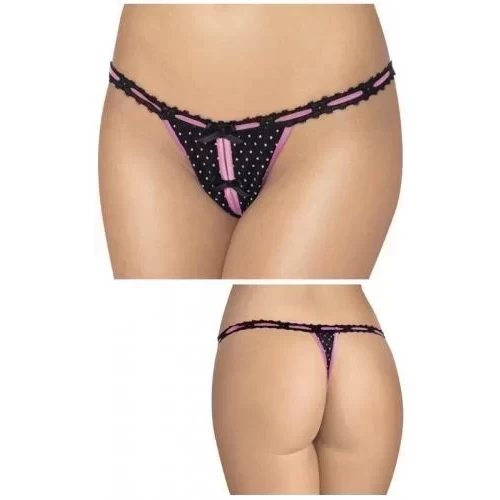 Kobiece otwarte stringi String with open crotch o-s