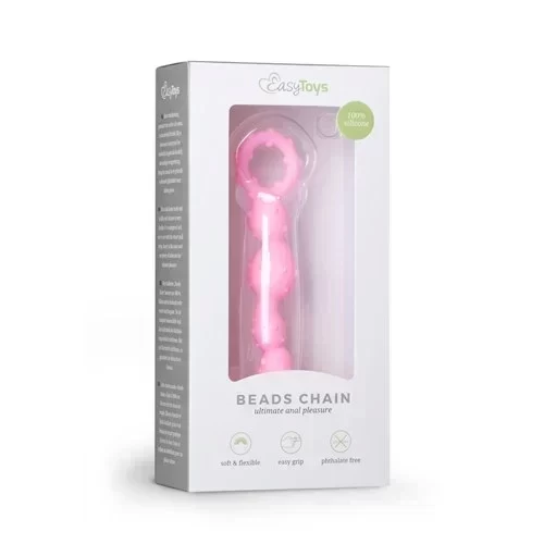 Easytoys Dotted Anal Beads - Pink