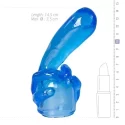 Easytoys Big Blue Middlefinger Wand Attachment