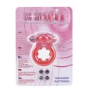 Ring z wibracjami Tongue clitoral probe and nubby cockring