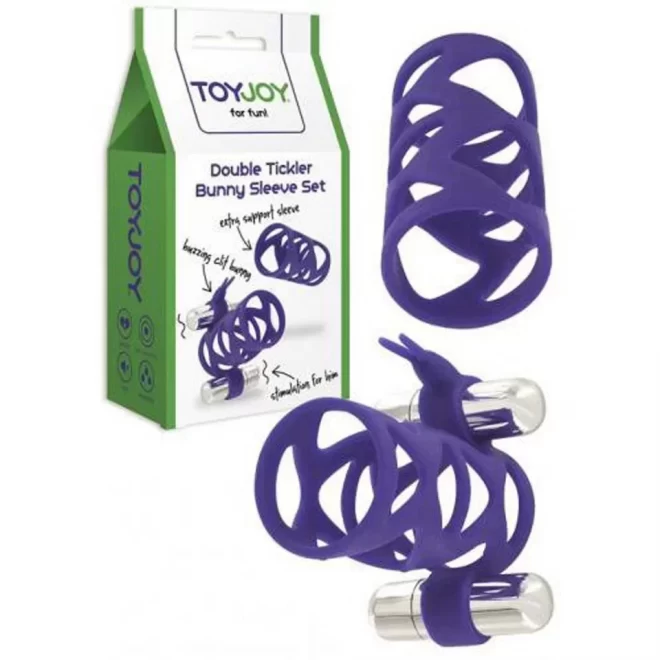 Oryginalna nakładka na penisa Double Tickler Sleeve Set (2 kolory)