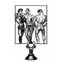 Pierścienie erekcyjne (zestaw 3 szt.) - Tom Of Finland 3 Piece Silicone Cock Ring Set - Blue.