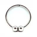 Stainless steel barbell collar with magnet closer 18 cm. | 1