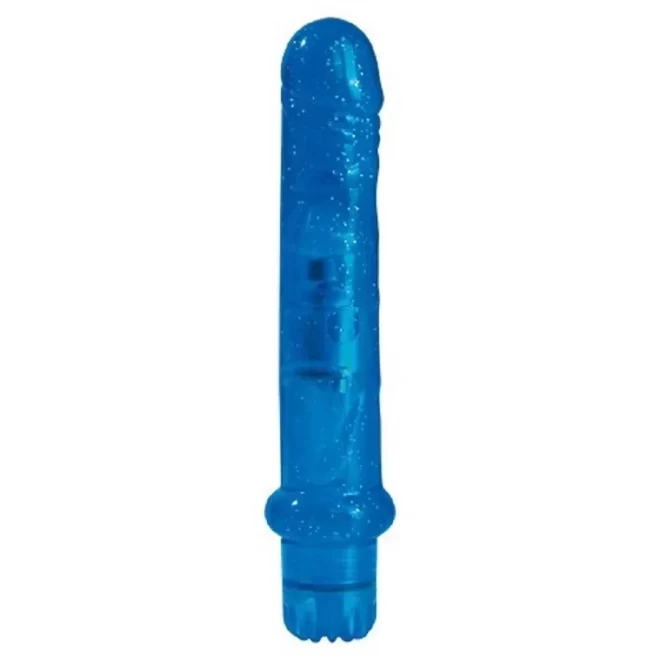 VIBRATOR JAMMY JELLY FRESH GLITTER BLUE