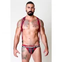 Venom neoprene jock - black/red - xl
