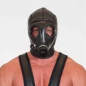 Neoprene gas mask hood