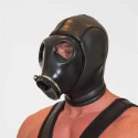 Neoprene gas mask hood