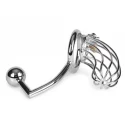 Metal Penis Cage With Anal Hook