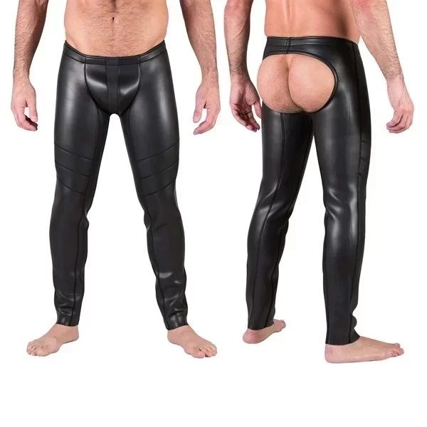 Neo open ass pants black - s