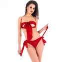 Vixson Lingerie Set With Ribbons - Red