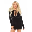 Velvet long sleeved dress