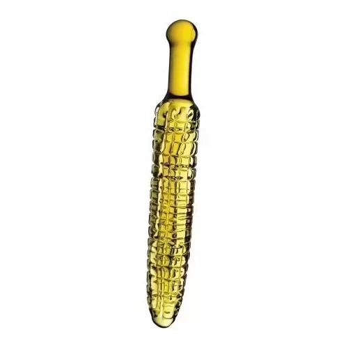 Szklane dildo na wzór kolby kukurydzy Glassvibrations Glasdildo Maiskolben