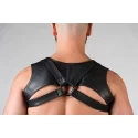 Leather sleeveless crop hoodie - large / extra large (42-48)