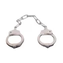 Stainless steel police handcuffs