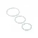 Trinity Silicone Cock Rings, Clear