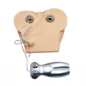 Masturbator double vibrating eggs, vagina and anal