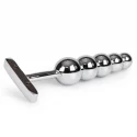 Long Beaded Metal Butt Plug