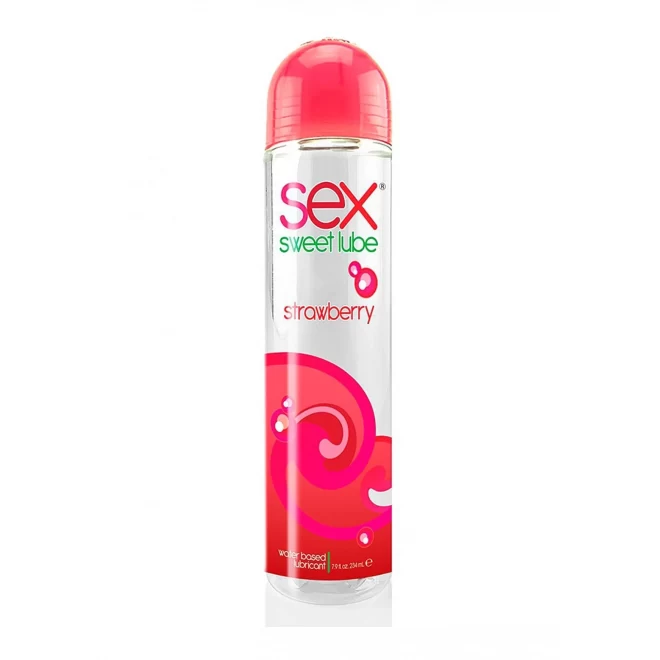 Sex sweet lube, strawberry bottle