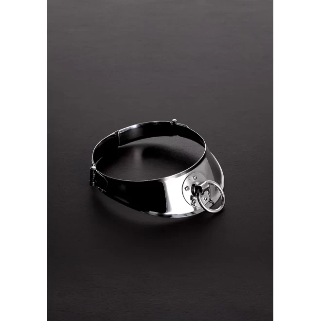 Locking men's collar with ring (13.5")