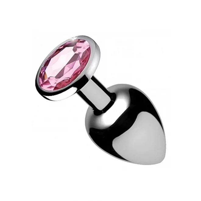 Pink gem anal plug medium